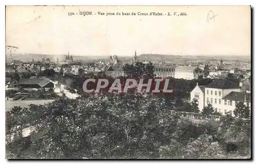 Ansichtskarte AK Dijon Vue prise du haut du Creux d'Enfer