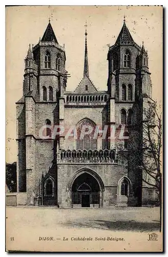 Ansichtskarte AK Dijon La Cathedrale Saint Benigne