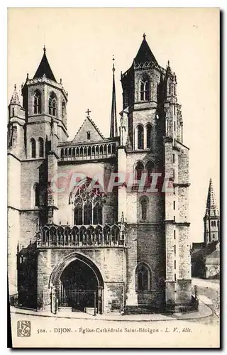 Cartes postales Dijon Eglise Cathedrale Saint Benigne