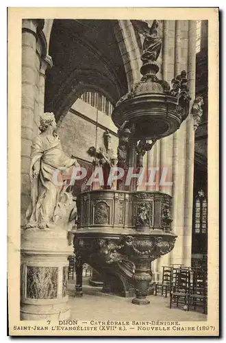 Cartes postales Dijon Cathedrale Saint Benigne Saint Jean l'Evangeliste Nouvelle Chaire