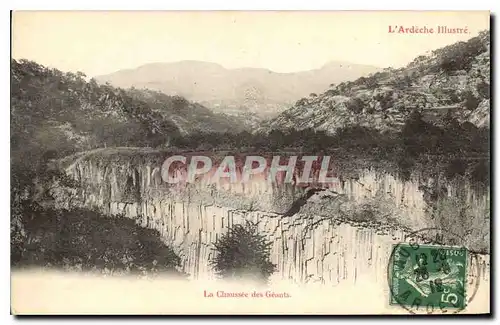 Cartes postales L'Ardeche illustre La Chaussee des Geants