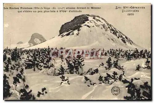 Ansichtskarte AK Les Roches Pointues situees devant le Mezeno