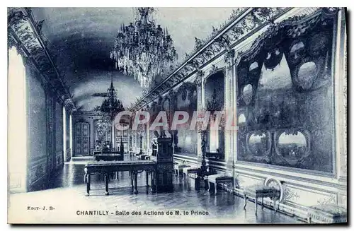 Cartes postales Chantilly Salle des Actions de M le Prince