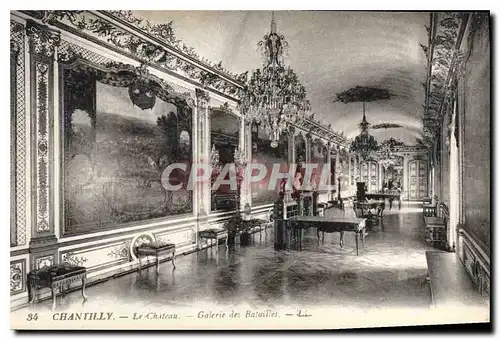 Cartes postales Chantilly Le Chateau Galerie des Batailles