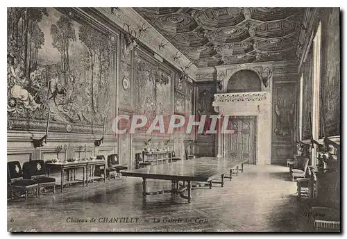 Cartes postales Chantilly Le Chateau La Galerie des Cerfs