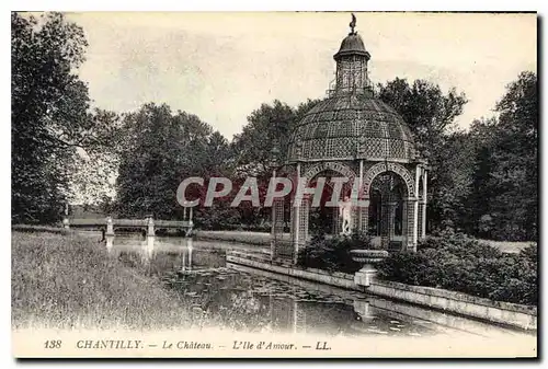 Cartes postales Chantilly Le Chateau L'Ile d'Amour