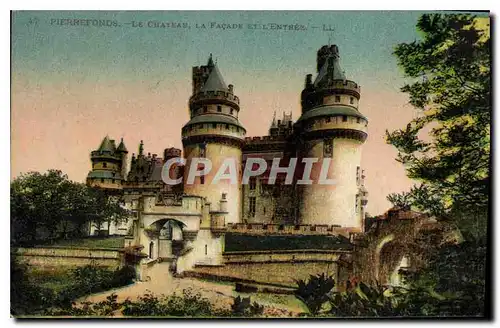 Cartes postales Pierrefonds Le Chateau La Facade et Centres