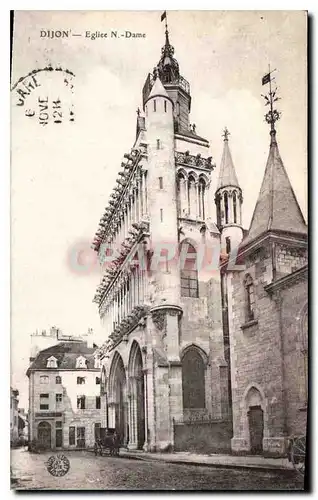 Cartes postales Dijon Eglise N Dame