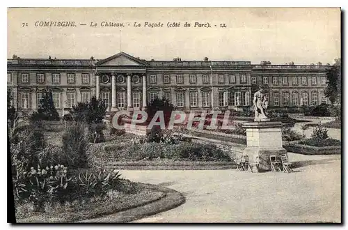 Ansichtskarte AK Compiegne Le Chateau La Facade cote du Parc