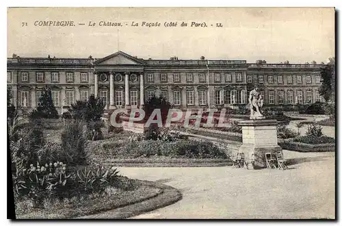 Cartes postales Compiegne Le Chateau La Facade cote du Parc