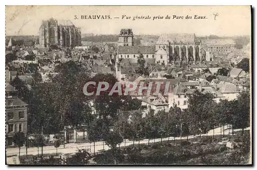 Cartes postales Beauvais Vue generale prise du Parc des Eaux