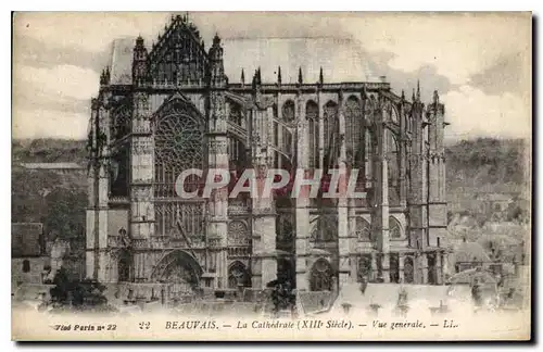 Ansichtskarte AK Beauvais La Cathedrale XIII Siecle Vue Generale