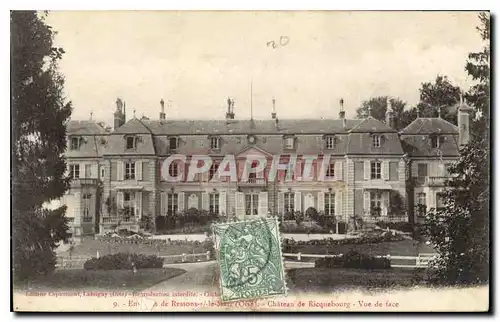 Cartes postales Environs de Ressons Oise Chateau de Ricqueburg Vue de face