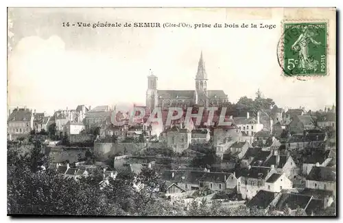 Cartes postales Vue generale de Semur Cote d'Or prise du bois de la Loge