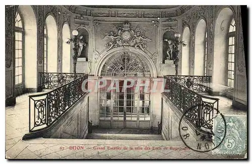 Ansichtskarte AK Dijon Grand Escalier de la Salle des Etats de Bourgogne