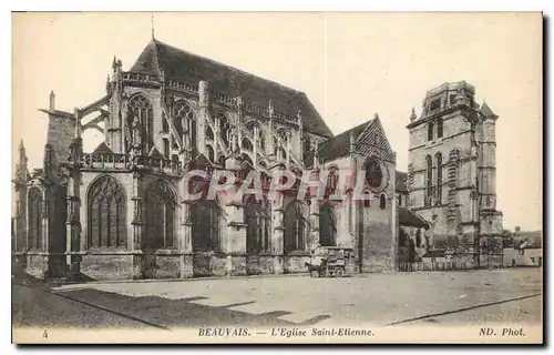 Cartes postales Beauvais L'Eglise Saint Etienne