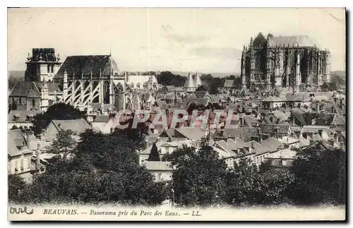 Cartes postales Beauvais Panorama pris du Parc des Eaux