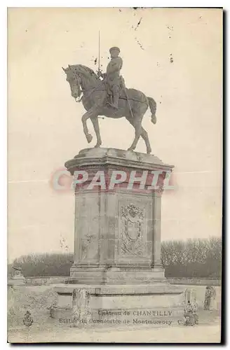 Cartes postales Chateau de Chantilly Statue du Connetable de Montmorency