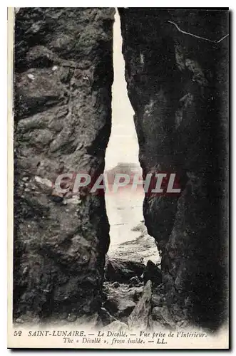 Ansichtskarte AK Saint Lunaire Le Decolle Vue prise de l'Interieur