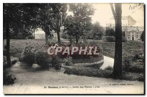 Ansichtskarte AK Rennes Jardin des Plantes I'lle