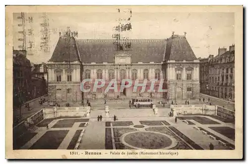 Ansichtskarte AK Rennes Palais de Justice Monument historique