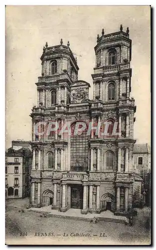 Cartes postales Rennes La Cathedrale