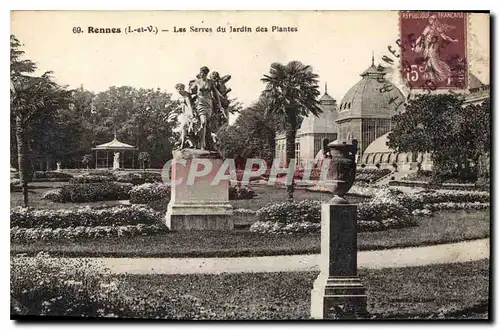 Ansichtskarte AK Rennes Les Serres du Jardin des Plantes