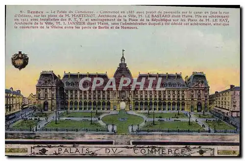 Cartes postales Rennes Le Palais du Commerce