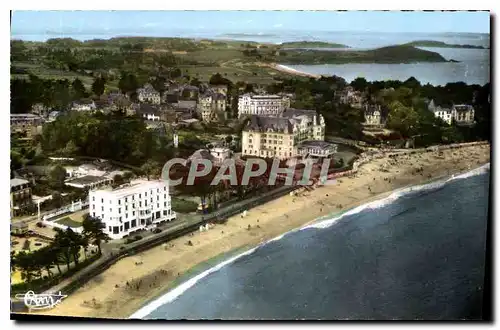 Cartes postales St Lunaire Vue generale aerienne de la Plage et la Pointe de la Garde Guerin