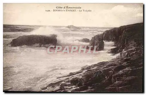 Cartes postales Dinard St Enogat La Tempete