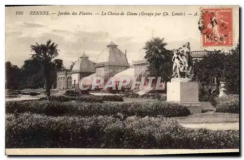 Cartes postales Rennes Jardin des Plantes La Chasse de Diane