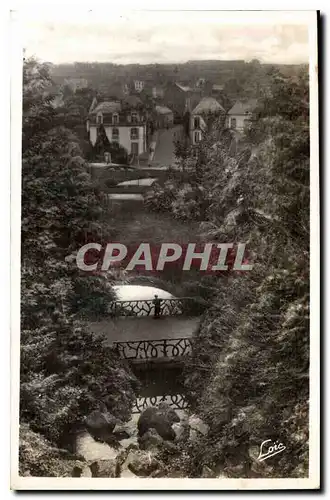 Ansichtskarte AK Rennes La Thabor Jardin des Plantes Pont Rustique