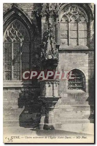 Cartes postales Vitre Chaire Esterieure de l'Eglise Notre Dame