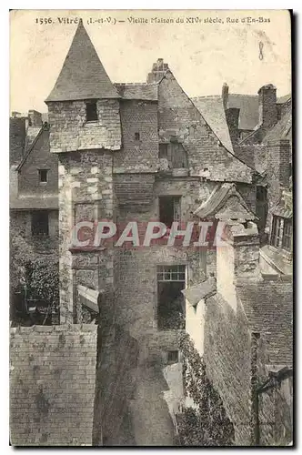 Cartes postales Vitre Vicille Maison du XIV siecle Rue d'En Bas