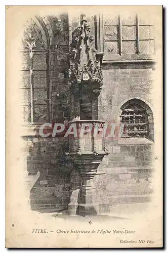 Ansichtskarte AK Vitre Chaire Esterieure de l'Eglise Notre Dame