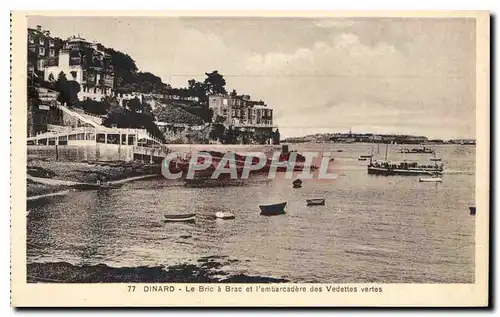 Cartes postales Dinard Le Bric a Brac et l'embarcadere des Vedettes Vertes