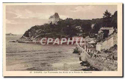 Ansichtskarte AK Dinard La Promenade des Allies et la Pointe de Moulinet