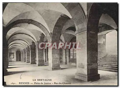 Cartes postales Rennes Palais de Justice Rez de Chaussee