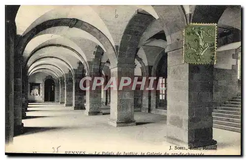 Cartes postales Rennes Le Palais de Justice La Galerie du Rez de Chaussee