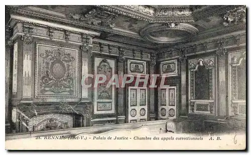 Cartes postales Rennes Palais de Justice Chambre des Appels Correctionnels