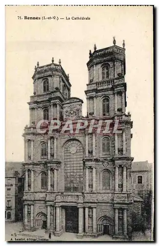 Cartes postales Rennes La Cathedrale