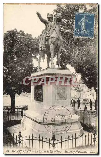 Cartes postales Montereau La Statue de Napoleon