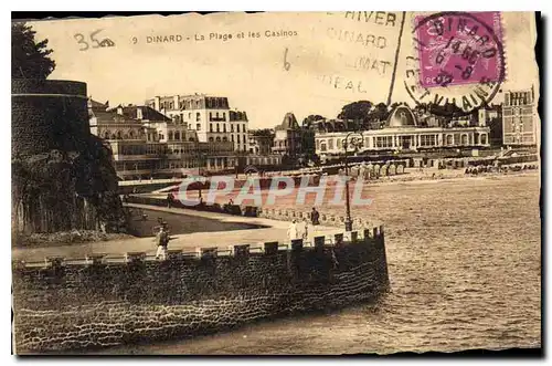 Cartes postales Dinard Le Plage et les Casinos