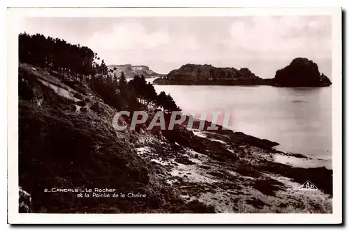 Ansichtskarte AK Cancale Le Rocher et la Pointe des Crolles