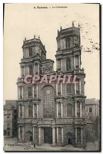 Cartes postales Rennes La Cathedrale