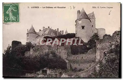 Ansichtskarte AK Luynes Le Chateau et l'Escalier