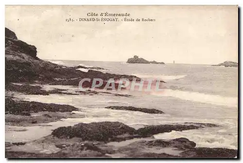 Cartes postales Dinard St Enogat Etude de Rochers