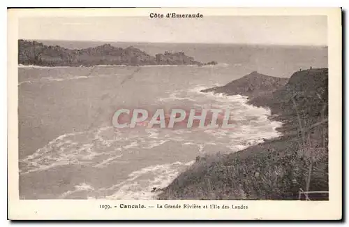 Ansichtskarte AK Cancale La Grande Riviere et I'lle des Landes