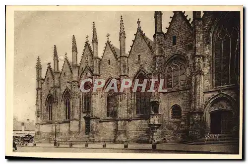 Cartes postales Bretagne Vitre Eglise Notre Dame Face Laterale Sud