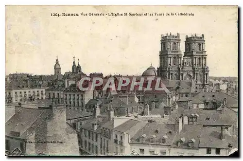 Cartes postales Rennes Les deux grandes tours du Chateau